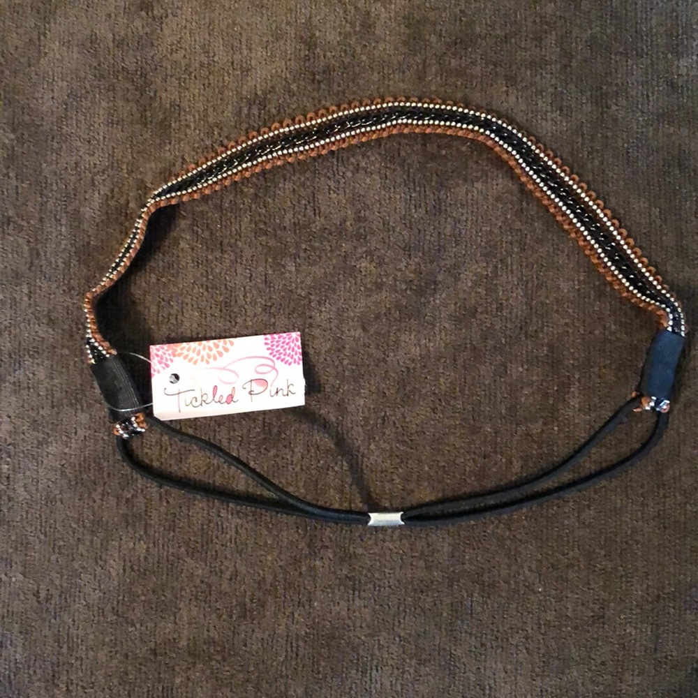 NWT Tickled Pink boho hairband